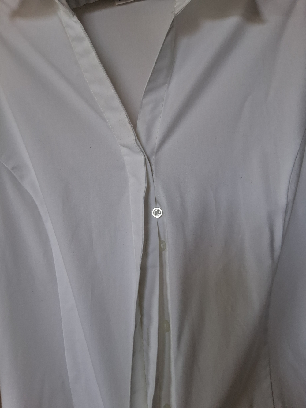 Lee Riders White Women's Button-Down Collared Shirt - Picture 4 of 5
